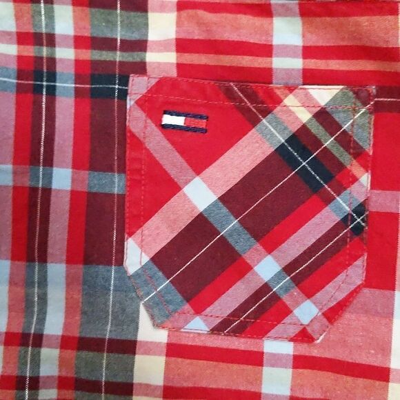 Tommy Jeans capri plaid low rise front pockets pants 7 - Picture 4 of 9